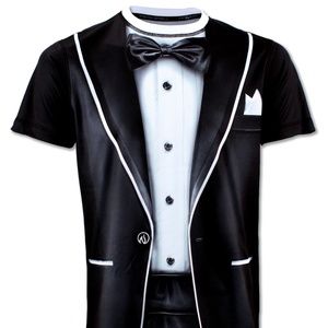 Mens Tuxedo Ink N Burn Workout Shirt